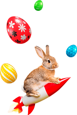 coelho marrom realista montado em um foguete-1 coelho marrom realista montado em um foguete-1